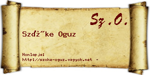 Szőke Oguz névjegykártya